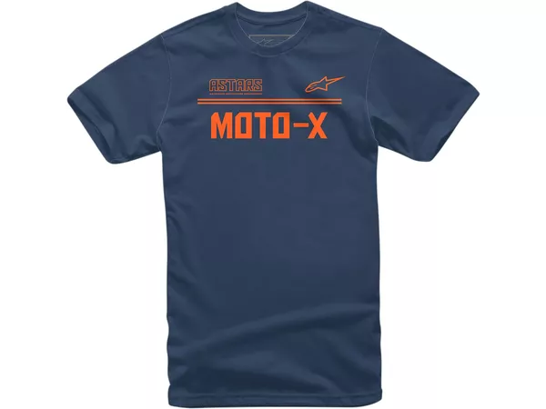 T-Shirt Alpinestars Moto X navy\/orange M - Size: M