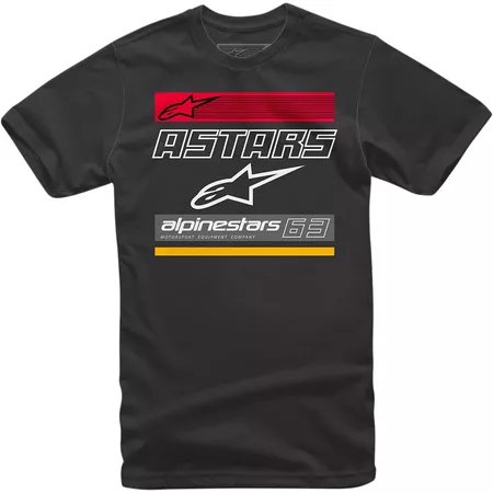 T-Shirt Alpinestars Quattro black XL - Size: XL