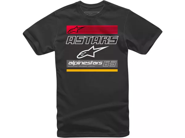 T-Shirt Alpinestars Quattro black XL - Size: XL