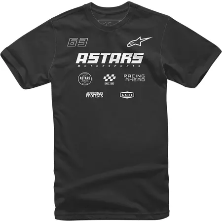 T-Shirt Alpinestars Multi Race black M - Size: M