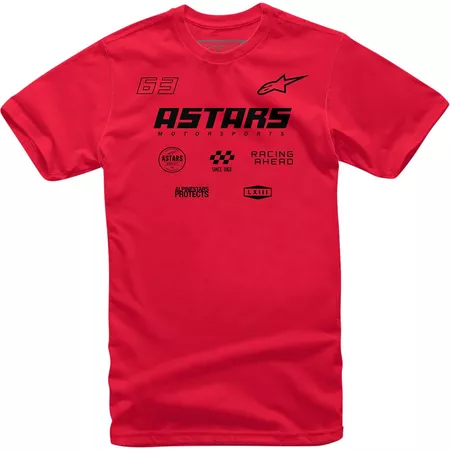 T-Shirt Alpinestars Multi Race red M - Size: M