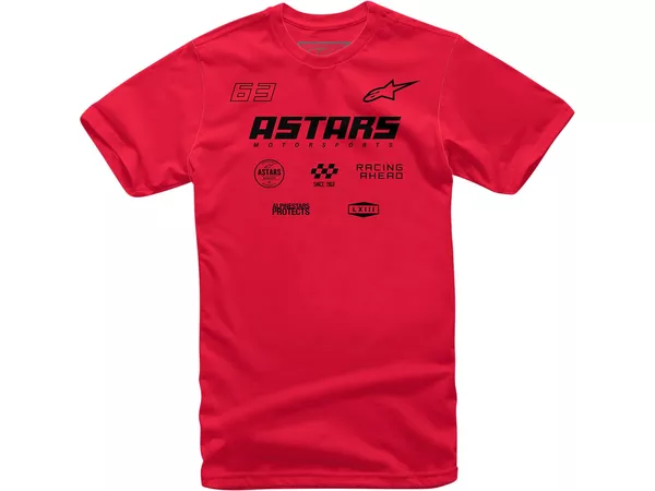 T-Shirt Alpinestars Multi Race red M - Size: M