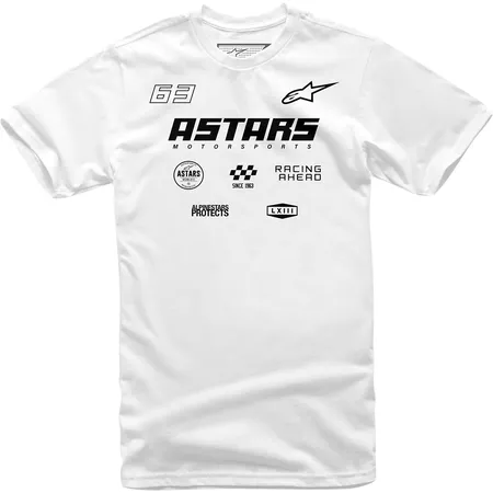T-Shirt Alpinestars Multi Race white M - Size: M
