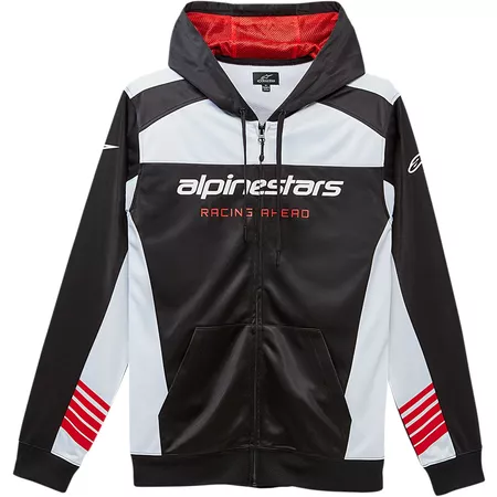 Hoodie w\/ zip Alpinestars Session II black\/white M - Size: M
