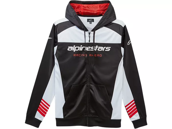 Hoodie w\/ zip Alpinestars Session II black\/white M - Size: M