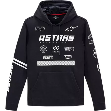 Hoodie Alpinestars Multi Race black M - Size: M