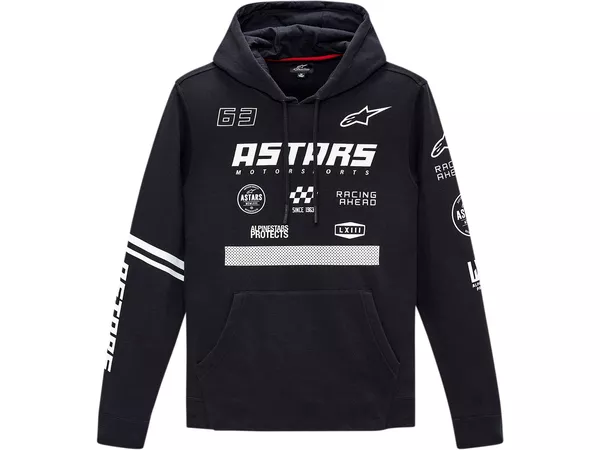 Hoodie Alpinestars Multi Race black M - Size: M