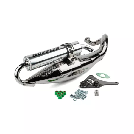 Exhaust Doppler S3R chromÃ© Peugeot horizontal