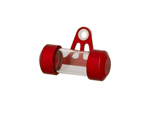Tax Disc Holder red (tube) - 70mm
