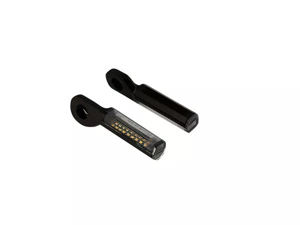 Indicator LED mirror mounted Metalhorn sequential black