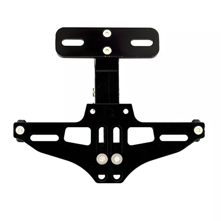 License Plate Holder CNC swivel aluminium black