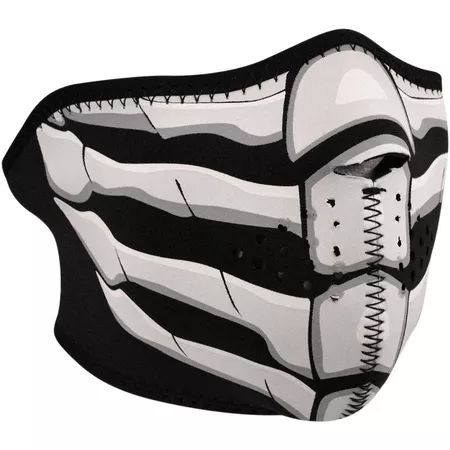 Half Face Mask neoprene Zanheadgear Bonebreath Glow