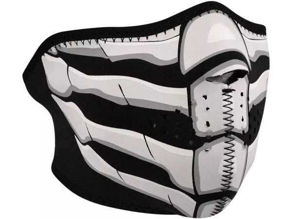 Half Face Mask neoprene Zanheadgear Bonebreath Glow