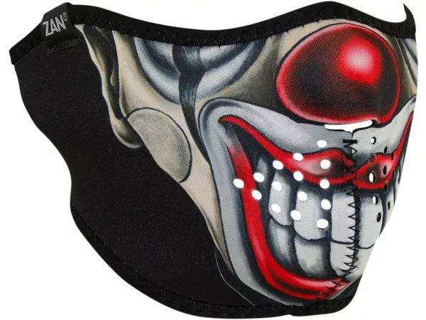 Half Face Mask neoprene Zanheadgear Chicano Clown