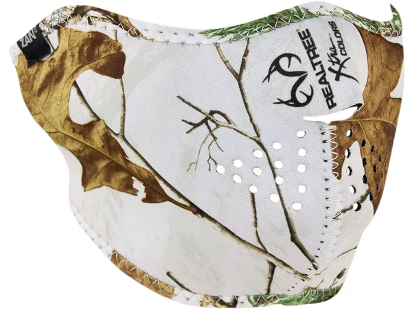 Half Face Mask neoprene Zanheadgear Realtree Snow