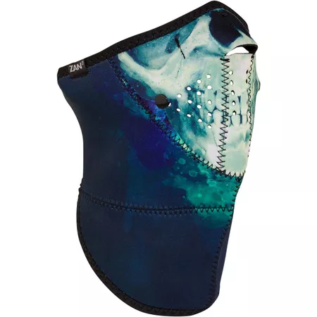 Half Face Mask neoprene Zanheadgear Neo-X 3 Panel Midnight Skull