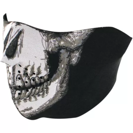 Half Face Mask neoprene Zanheadgear Skull Face