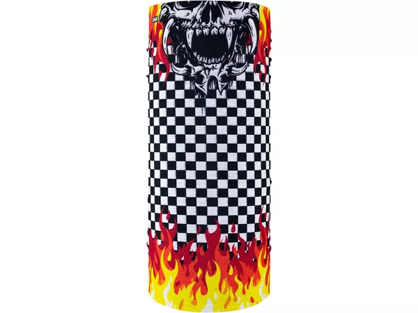 Necktube Motley Tube Zanheadgear Polyester Checker Flames