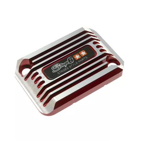 Stage6 Brake Cylinder Cover SSP II Yamaha Aerox \/ Nitro \/ Benelli anodized red