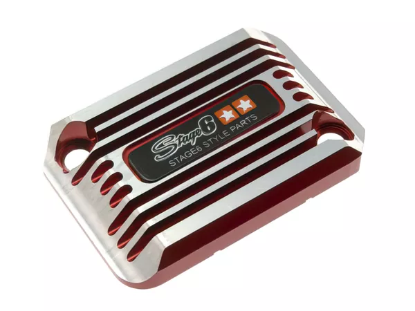 Stage6 Brake Cylinder Cover SSP II Yamaha Aerox \/ Nitro \/ Benelli anodized red