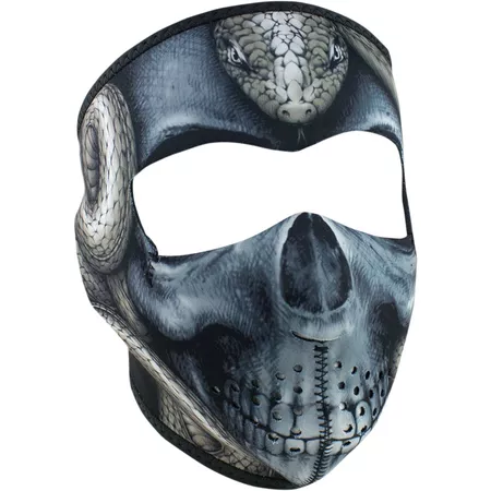 Full Face Mask neoprene Zanheadgear Snake Skull