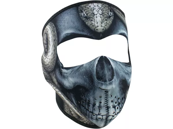 Full Face Mask neoprene Zanheadgear Snake Skull