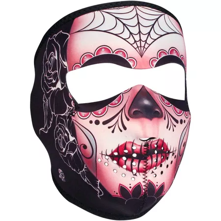Full Face Mask neoprene Zanheadgear Sugar Skull