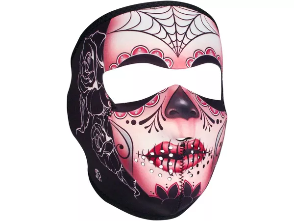 Full Face Mask neoprene Zanheadgear Sugar Skull