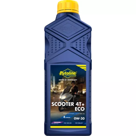 4-Stroke Oil 0W30 Putoline Scooter 4T+ ECO START AND STOP 100% synthetic 1L