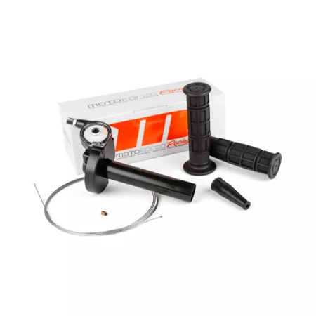 Quick Action Throttle with grips and throttle cable universal black