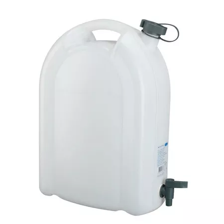 Jerrican \/ Water Canister Pressol with cap and tap white 20L