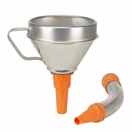 Funnel Pressol galvanized steel \/ polyethylene with flexible spout 160mm