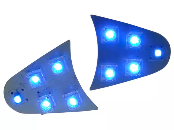 Indicators LED for twin headlight, MBK Nitro \/ Yamaha Aerox blue