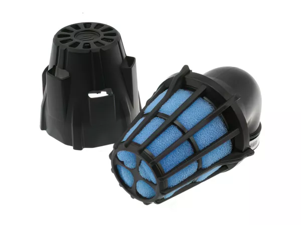 Air Filter Air Box Polini black 90° angle d.37mm L.135mm