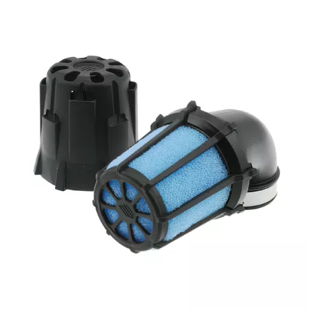 Air Filter Air Box Polini black 90Â° angle d.37mm L.125mm