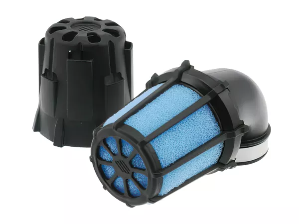 Air Filter Air Box Polini black 90° angle d.37mm L.125mm