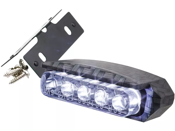 License Plate Light LED with holder carbon look