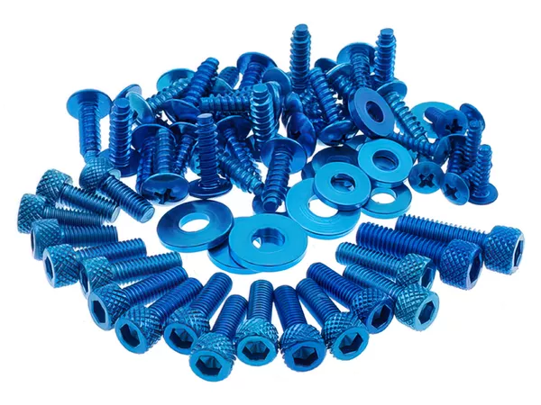 Fairing Screws STR8 Yamaha Aerox blue