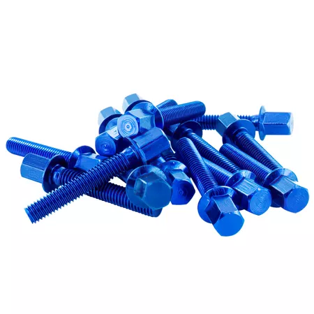 Variator Cover Dress-Up Screws STR8 Piaggio anodized blue