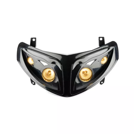 Headlight Mask Quattro (4 lamps) black Peugeot Speedfight 2