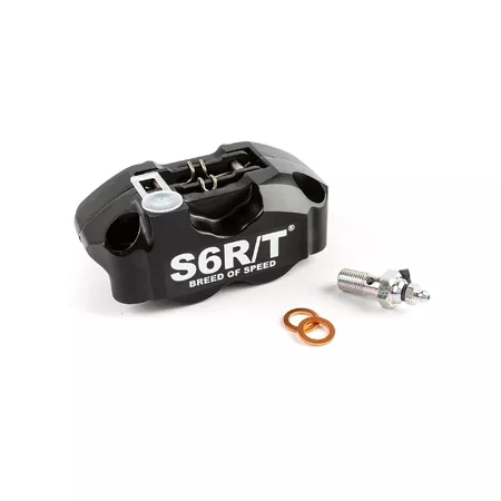 Stage6 R\/T MK1 4-Piston Brake Caliper radial w. brake pads black