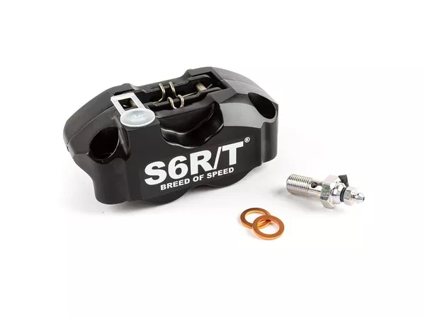 Stage6 R\/T MK1 4-Piston Brake Caliper radial w. brake pads black