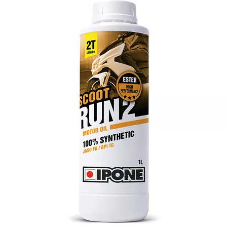 2-Stroke Engine Oil Ipone Scoot Run 2 100% synthetic 1L