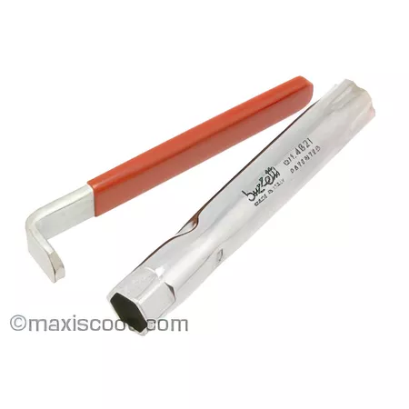 Buzetti clÃ© Ã  bougie universelle scooter (L=140mm, T=16)