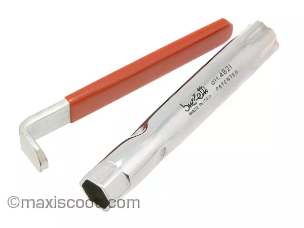 Buzetti clé àbougie universelle scooter (L=140mm, T=16)