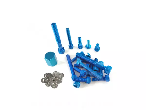 Dress-Up Fairing Screw Kit ONE Yamaha BW's blue