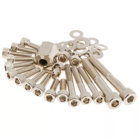 ONE Dress-Up Fairing Screw Kit Yamaha BW's \/ Slider steel\/chrome