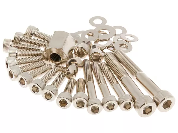 Dress-Up Screw Kit Yamaha BW's NG steel\/chrome