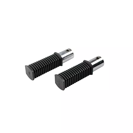 Moped Foot Pegs grooved black