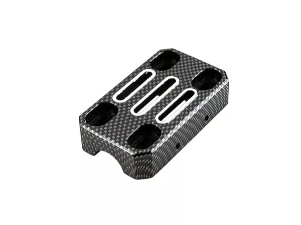 Handlebar Bracket universal aluminium carbon look